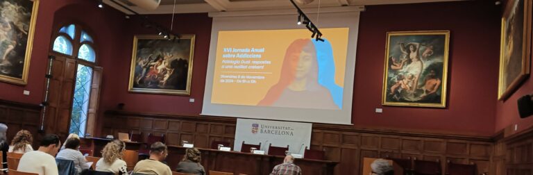 ASSISTÈNCIA A LA XVI JORNADA ANUAL SOBRE ADDICCIONS